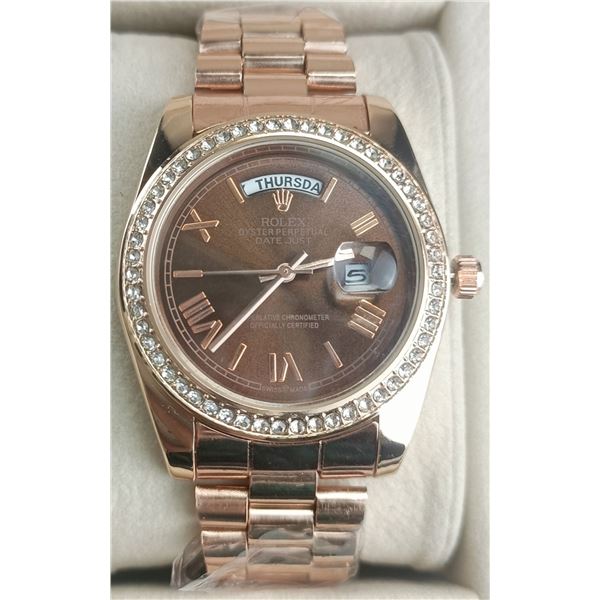 NEW REPLICA R0LEX DATE JUST QUARTZ WATCH