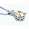 Image 2 : 2.09 CT VVS1 GOLDEN COLOR ROUND MOISSANITE