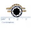 Image 2 : SIZE7 6.35CT BLACK MOISSANITE 925S BRIDAL RING SET