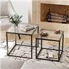 Image 1 : NEW WITH BOX ABOXOO COFFEE TABLE WHITE & BLACK