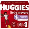 Image 1 : NEW 58 DIAPERS HUGGIES LITTLE MOVERS SIZE 4