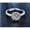 Image 1 : 2 CT GRA CERTIFIED ROUND BRILLIANT MOISSANITE 925S