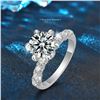 Image 1 : 2 CT GRA CERTIFIED ROUND BRILLLIANT MOISSANITE 925S