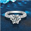 Image 2 : 2 CT GRA CERTIFIED ROUND BRILLLIANT MOISSANITE 925S