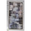 Image 1 : BRAND NEW ABSTRACT WALL ART GREY 40 X 20"