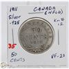 Image 1 : SILVER NFLD 50 CENT COIN 1911