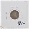 Image 2 : SILVER NFLD 10 CENT COIN 1912
