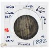 Image 1 : SILVER NFLD 50 CENT COIN 1882