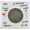 Image 1 : SILVER NFLD 50 CENT COIN 1900