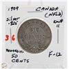 Image 1 : SILVER NFLD 50 CENT COIN 1909