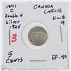 Image 1 : SILVER NFLD 5 CENT COIN 1941