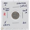 Image 1 : SILVER NFLD 5 CENT COIN 1941