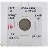 Image 1 : SILVER NFLD 10 CENT COIN 1917