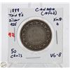 Image 1 : SILVER NFLD 50 CENT COIN 1899
