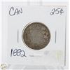 Image 1 : CDN 1882 SILVER QUARTER