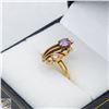Image 2 : LADIES SZ 5 GOLD PLATED JEWELED RING