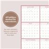 Image 1 : NEW RILEYS & CO LARGE ANNUAL WALL CALENDAR PINK 25