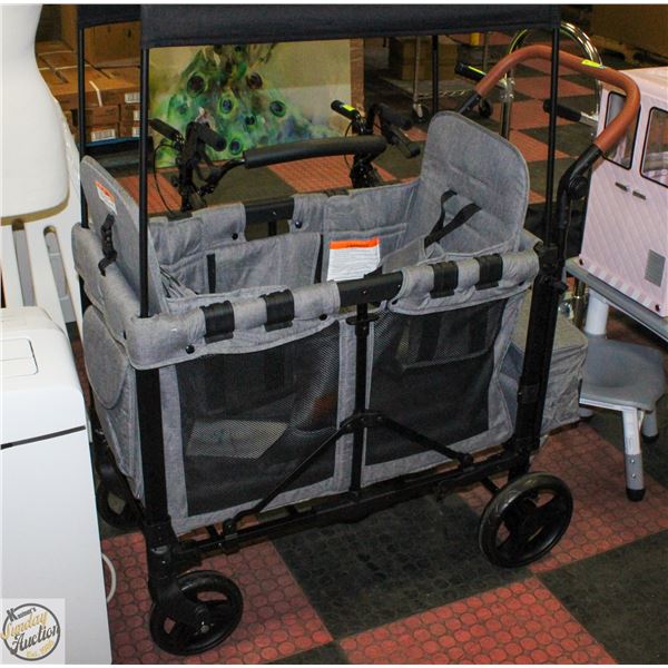 NEW ASSEMBLED FOLDABLE WAGON WITH CANOPY