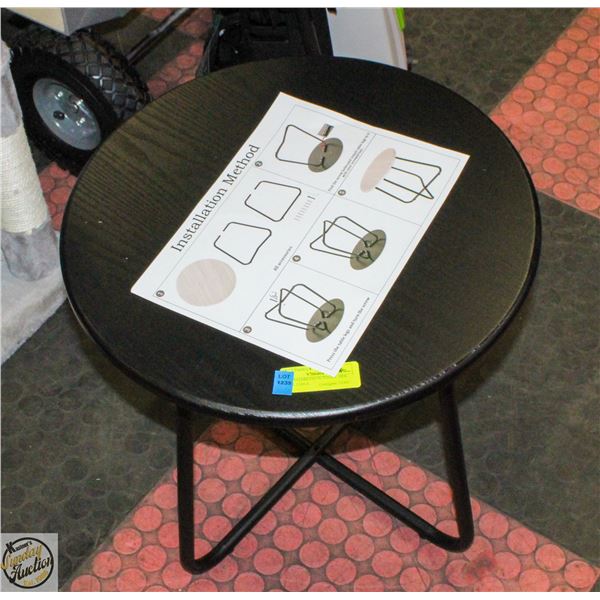 NEW ASSEMBLED OUTDOOR SIDE SNACK TABLE