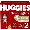 Image 1 : CASE WITH 72 HUGGIES 12-18LBS SZ 2 DIAPERS