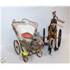 Image 1 : RABBIT DOLL BUGGY + HORSE DOLL BUGGY