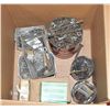 Image 1 : BOX OF MISC NAILS, SCREWS, NUTS, BOLTS, HINGES,