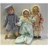 Image 1 : DOLLS-GIRL/BOY SET BABY WITH MINT GREEN DRESS