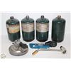 Image 1 : 4 BOTTLES OF PROPANE & MISC PROPANE