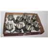 Image 2 : 9 “SCHOTT MAINZ” GLASSWARE/9 VINTAGE PEWTER