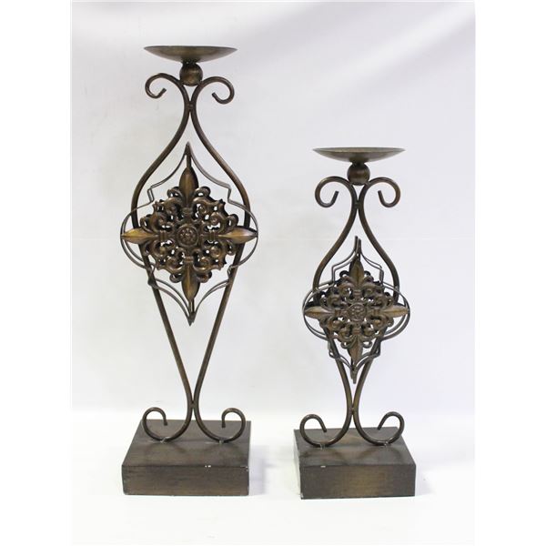 LOT OF 2 CANDLEBRAS