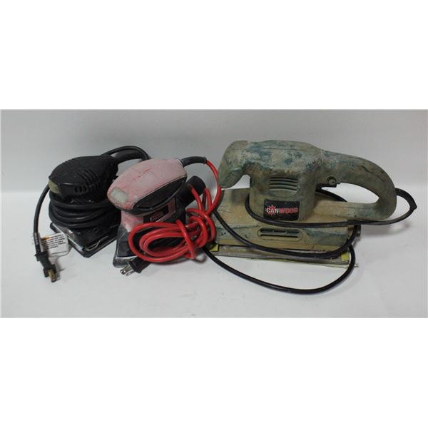 LOT OF THREE CORDED SANDERS
