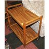Image 1 : MID CENTURY BAR WHEELED BAR CART- 28" X 27" X 16