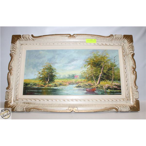 FRAMED ORIGINAL OIL PAINTING- SIGNED "G. OWEN"