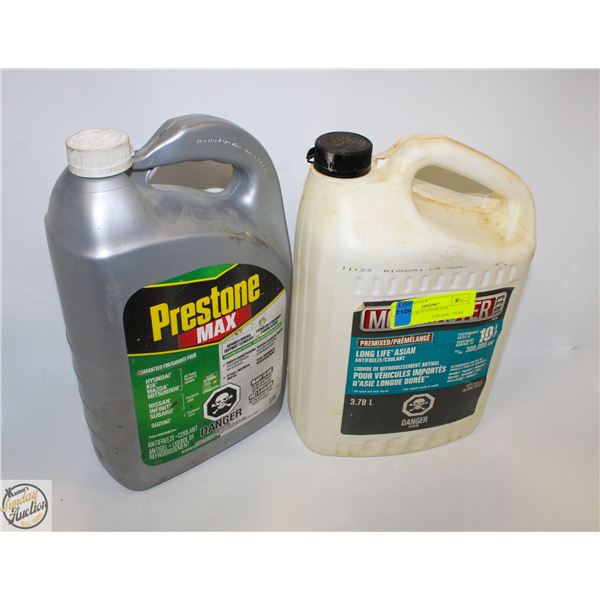 2 JUGS OF AUTO COOLANT