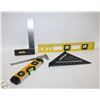 Image 1 : LOT OF VARIOUS LEVELS & MEASURING TOOLS