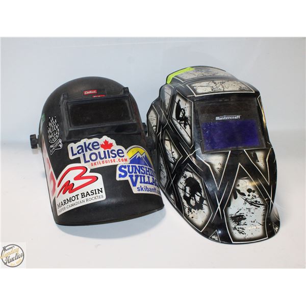 LOT OF 2 WELDING HELMETS