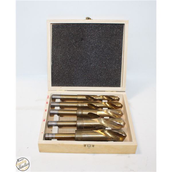 5 PC POWERFIST SILVER/DEMING DRILL SET TIN COATED