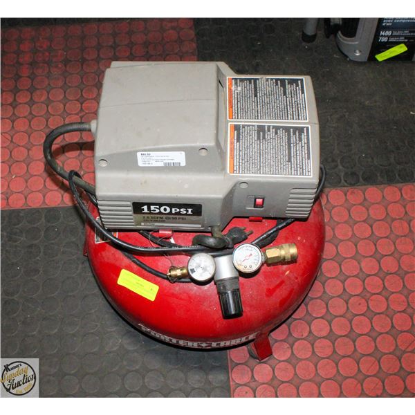 PORTER CABLE RED COMPRESSOR 90 PSI 6 GALLON