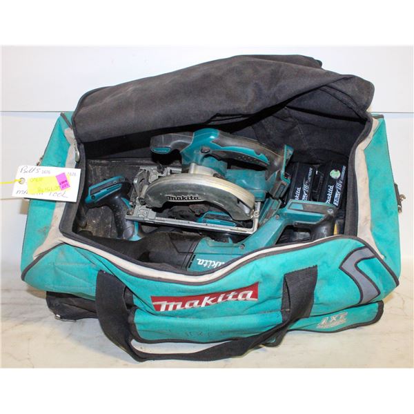 5 ASSORTED MAKITA TOOLS AND ACCESORIES