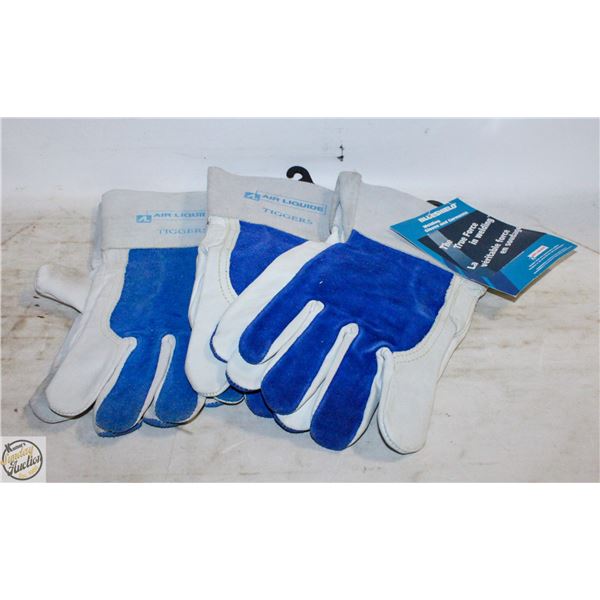 3 PAIRS OF WELDING GLOVES
