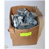 Image 1 : BOX OF METAL JOIST HANGERS AND METAL ANGLES