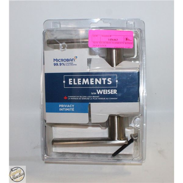 NEW MICROBAN ELEMENTS WEISER DOOR LOCK