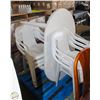 ESTATE PALLET- RUBBERMAID PATIO CHAIRS/TABLE