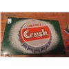 Image 1 : Orange Crush 2-Sided Metal Rack Sign 10'' x 15'' 
