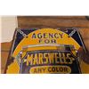 Image 6 : Marswells Paints Porcelain Sign 12'' x 17 1/2'' - Originates from 