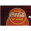 Image 5 : Coca Cola 25c Carton 2 Sided Metal Sign 18"x11"