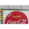Image 3 : Coca Cola Metal Sign Embossed 27 1/2"x 19 1/2" -1956