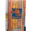 Image 2 : Sun Crest- Metal Embossed Sign 17"x53" 1956 Bottle Sign 