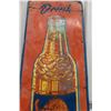 Image 3 : Sun Crest- Metal Embossed Sign 17"x53" 1956 Bottle Sign 