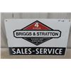 Image 1 : Briggs + Stratton Metal 2 Sided Sign 14"x22"